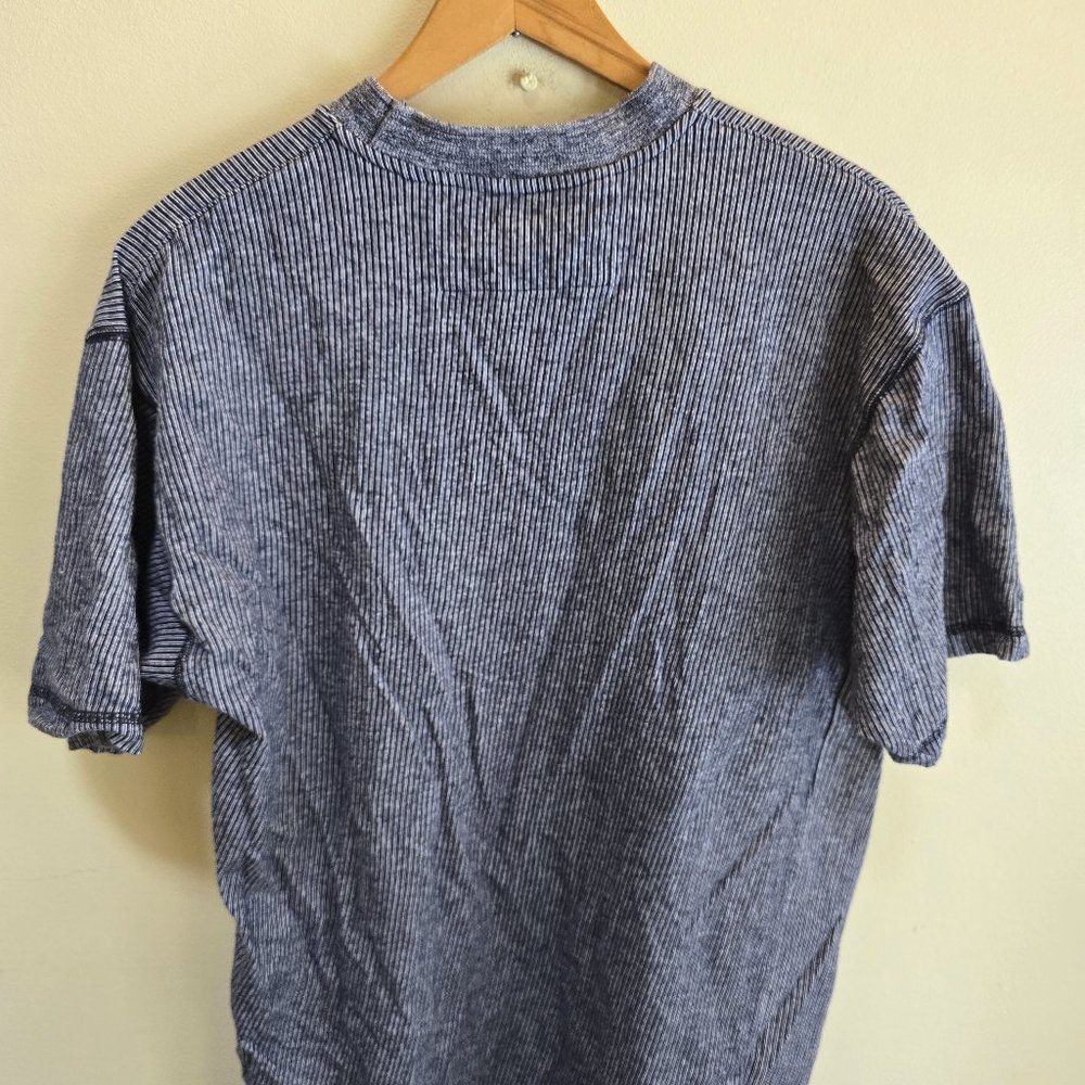 Yves Saint Laurent pour homme - Crew Neck - Blue Short Sleeve T-Shirt - Picture 7 of 12